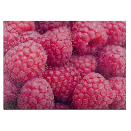Fresh raspberries schneidebrett (Vorderseite)