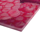 Fresh raspberries schneidebrett (Ecke)