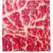 Fresh raw beef steak marbled meat textur close up duschvorhang (Vorderseite)