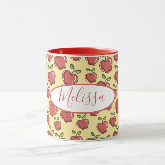 Fresh Red Apple Tasse (Zentrum)