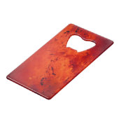 Fresh Red Hot Lava Geldkarten Flaschenöffner (Vorderseite Schrägansicht)