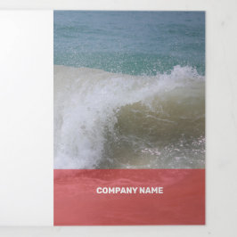 Fresh Red&Pink Moderne Transparenz Dreifach Gefaltete Karte