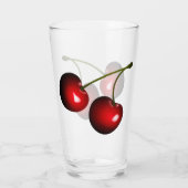 Fresh Red Sweet Cherries Glas (Rückseite)