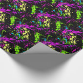 Fresh Retro Neon Paint Spritzer Geschenkpapier (Ecke)