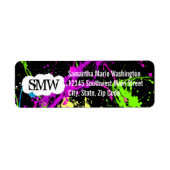 Fresh Retro Neon Paint Spritzer on Black (Vorne)