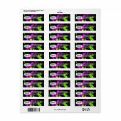 Fresh Retro Neon Paint Spritzer on Black (Vorne)