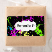 Fresh Retro Neon Paint Spritzer on Black (Insitu)