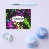 Fresh Retro Neon Paint Spritzer on Black Flyer (Einzeln)