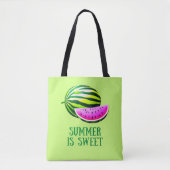 Fresh, Ripe Watermelon with Summer Vibes Tasche (Vorderseite)