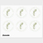 FRESH ROSEMARY Biz ID Large Round Stickers (Blatt)