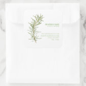 FRESH ROSEMARY Biz ID Large Square Stickers (Tasche)