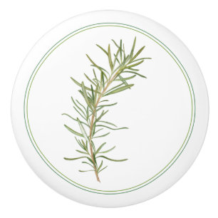 Fresh Rosemary Keramik Knob Keramikknauf