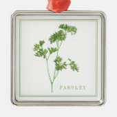 FRESH ROSEMARY Premium Square Ornament (Vorne)