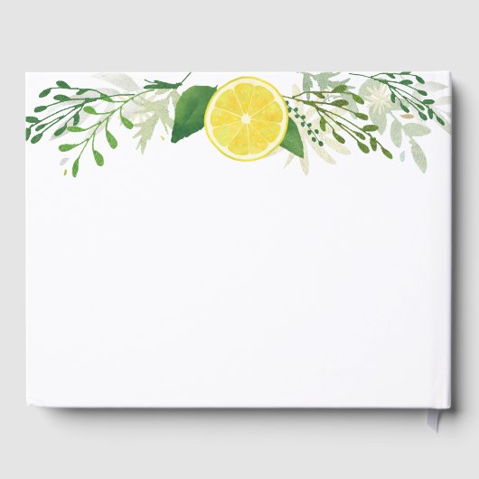 Fresh Rustic Lemon Wedding Gästebuch (Rückseite)
