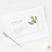 FRESH SAGE Biz ID Rectangle Stickers (Umschlag)