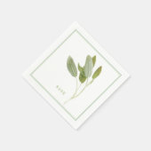 FRESH SAGE Standard Cocktail Papier Napkins Serviette (Ecke)