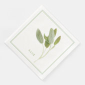 FRESH SAGE Standard Dinner Paper Napkins Serviette (Ecke)