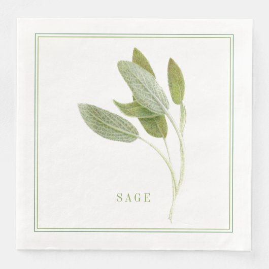 FRESH SAGE Standard Dinner Paper Napkins Serviette (Vorderseite)