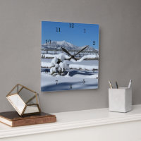 Fresh Snow Scene Northern Arizona mit Zahlen