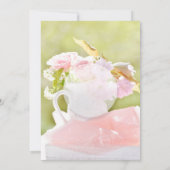 Fresh Spring Blume Bouquet Wedding Einladung (Rückseite)