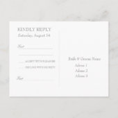 Fresh Spring Blume Bouquet Wedding RSVP Einladungspostkarte (Rückseite)