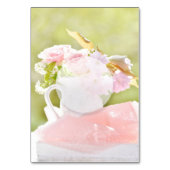 Fresh Spring Blume Bouquet Wedding Tischnummer (Rückseite)