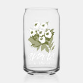 Fresh Spring Bouquet Art - 'Spring is in Air' Dosenglas (Vorderseite)