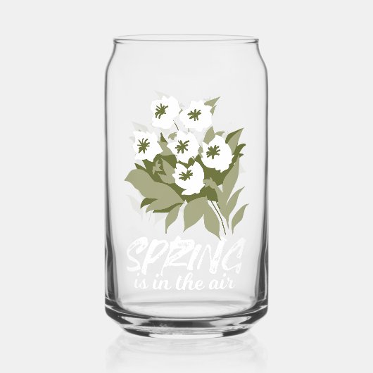 Fresh Spring Bouquet Art - 'Spring is in Air' Dosenglas (Vorderseite)