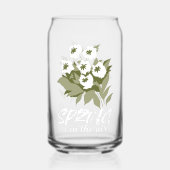 Fresh Spring Bouquet Art - 'Spring is in Air' Dosenglas (Rückseite)