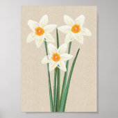 Fresh Spring Daffodin Poster (Vorne)