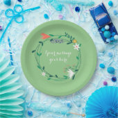 Fresh Spring Floral Garden Pappteller (Party)