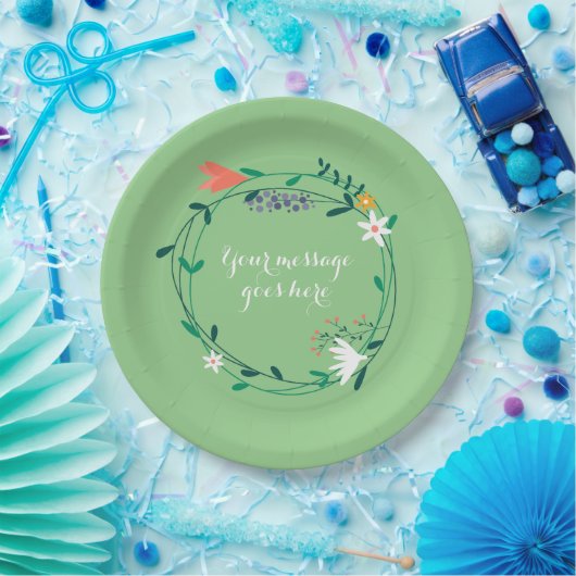 Fresh Spring Floral Garden Pappteller (Party)