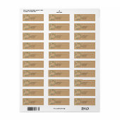 Fresh Spring Floral Garland Address Label (Vorne)