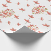 Fresh Spring Garden Wasserfarbe Handgemalt Geschenkpapier (Ecke)