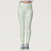 Fresh Spring Mandala in Green, Blue, and Lavender Leggings (Vorderseite)