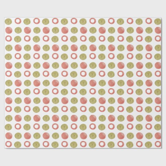 Fresh Spring Pattern Wasserfarbe Handgemalt Geschenkpapier (Flach)