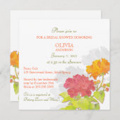 Fresh Spring Peak Brautparty Einladung (Vorne/Hinten)