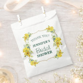 Fresh Spring Yellow Floral Brautparty Danke Geschenktütchen (Ausgeschnitten)