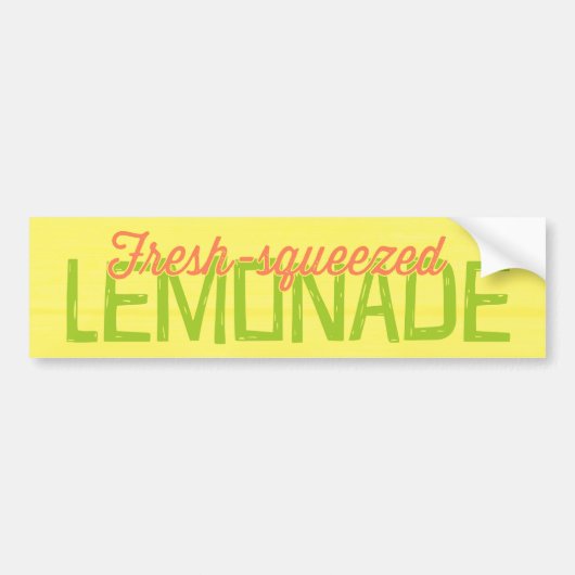 Fresh Squeeeeeeze Lemonade Autoaufkleber (Vorne)