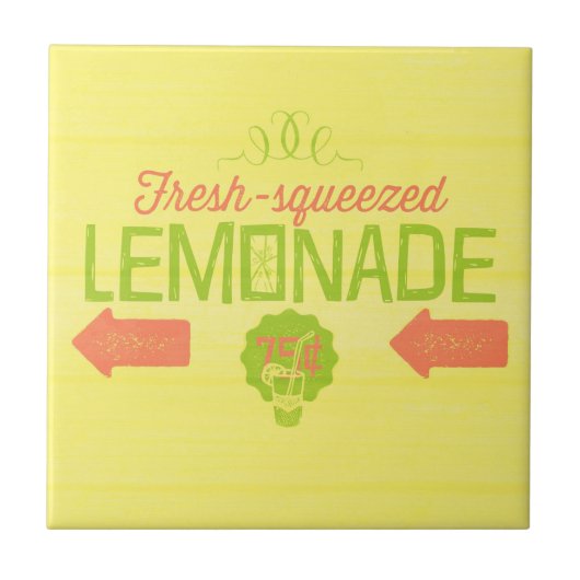 Fresh Squeeeeeeze Lemonade Fliese (Vorderseite)