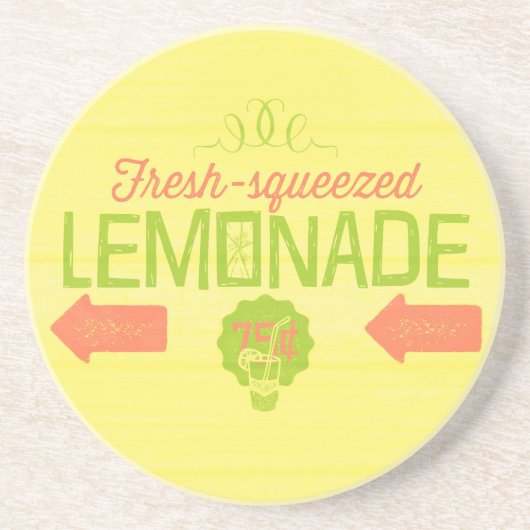 Fresh Squeeeeeeze Lemonade Getränkeuntersetzer (Vorne)