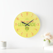 Fresh Squeeeeeeze Lemonade Große Wanduhr (Zuhause)