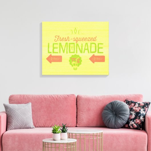 Fresh Squeeeeeeze Lemonade Leinwanddruck (Insitu (Wohnzimmer))