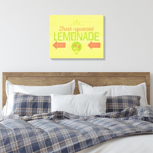 Fresh Squeeeeeeze Lemonade Leinwanddruck (Insitu (Schlafzimmer))