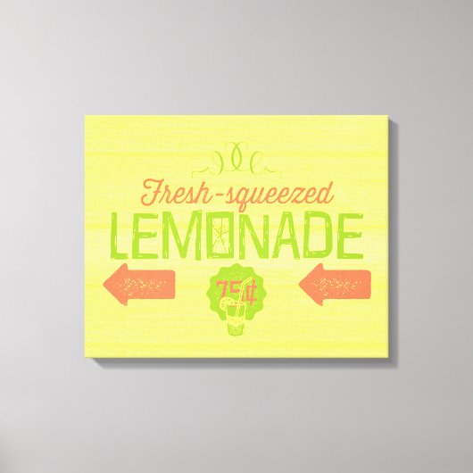 Fresh Squeeeeeeze Lemonade Leinwanddruck (Vorderseite)