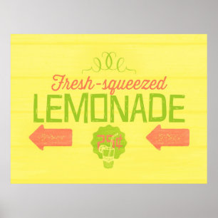 Fresh Squeeeeeeze Lemonade Poster