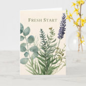 Fresh Start – Botanical Spring Greeting Card Karte (Gelbe Blume)