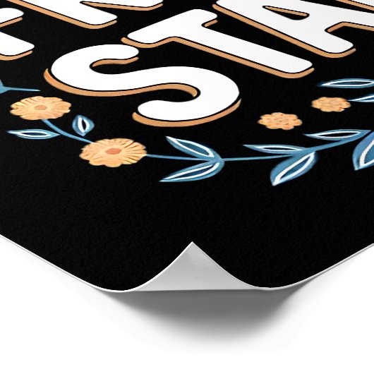 Fresh Start Floral Motivation Poster (Ecke)