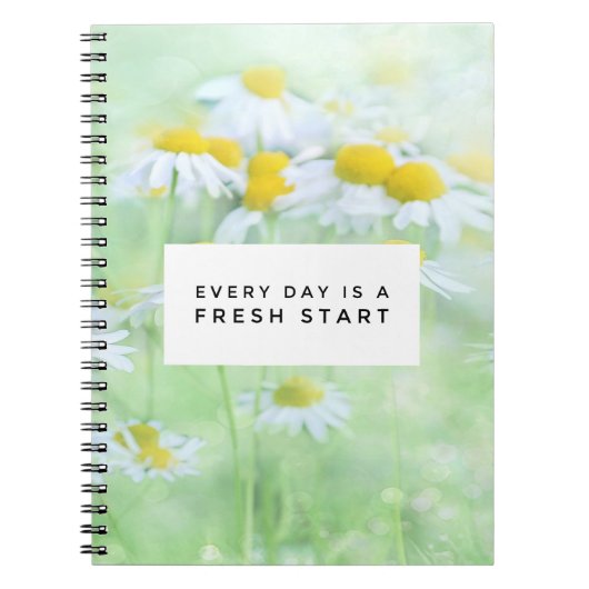 Fresh Start Spiral Foto Notebook Notizblock (Vorderseite)