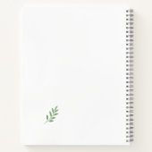 Fresh Starts Here Minimalist Wellness Notebook Notizblock (Rückseite)